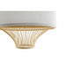 Ceiling Light DKD Home Decor White Polyester Bamboo (40 x 40 x 52 cm) - Декорация и Осветление<<<Дом