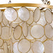 Ceiling Light Home ESPRIT Beige Golden Metal Mother of pearl 50 W 40 x 40 x 48 cm - Декорация и Осветление<<<Дом