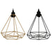 Ceiling Light Home ESPRIT Black Golden Metal 50 W 28 x 27 x 34 cm (2 Units) - Лампи<<<Декорация и Осветление<<<Дом