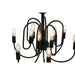 Ceiling Light Home ESPRIT Black Metal 54 x 54 x 46 cm - Декорация и Осветление<<<Дом