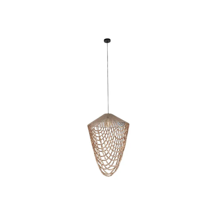 Ceiling Light Home ESPRIT Light brown Jute Wood 67 x 67 x 100 cm - Декорация и Осветление<<<Дом