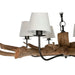 Ceiling Light Home ESPRIT Iron Teak 130 X 130 X 35 cm - Декорация и Осветление<<<Дом