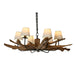 Ceiling Light Home ESPRIT Iron Teak 130 X 130 X 35 cm - Декорация и Осветление<<<Дом