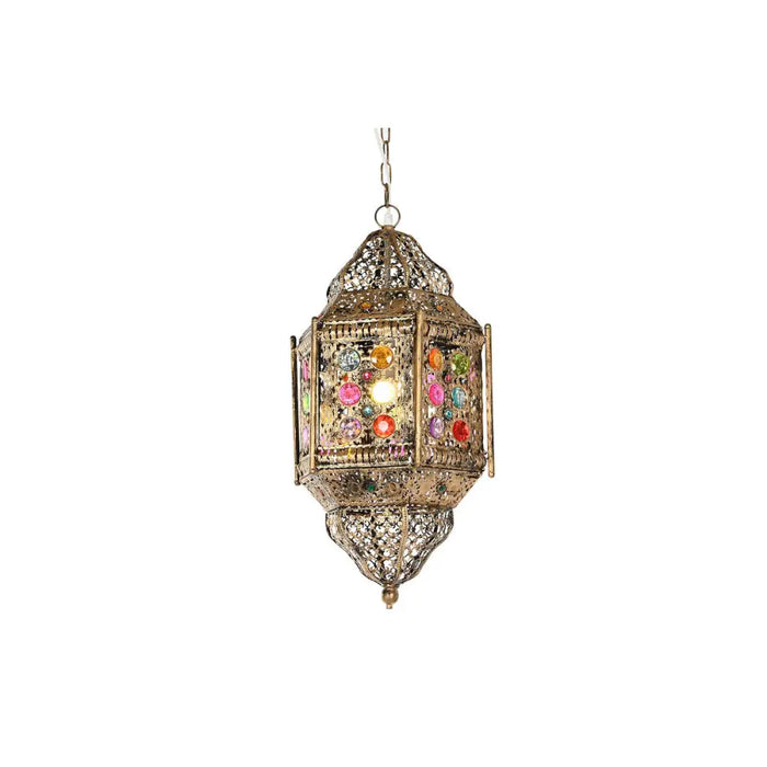 Ceiling Light Home ESPRIT Multicolour Golden Metal 50 W 29 x 26 x 105 cm - Декорация и Осветление<<<Дом