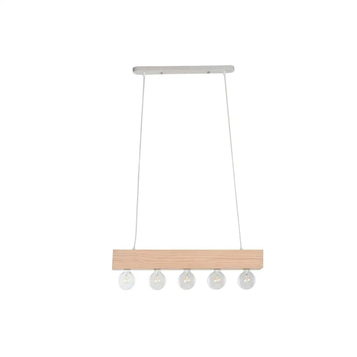 Ceiling Light Home ESPRIT White Black Light brown Wood 50 W 80 x 10 x 30 cm - Декорация и Осветление<<<Дом
