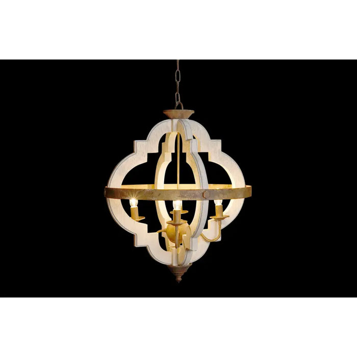 Ceiling Light Home ESPRIT White Bronze Iron Fir 40 W 63 x 63 x 74 cm - Декорация и Осветление<<<Дом