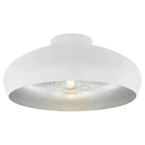 CEILING MOGANO 1XE27 SILVER/WHITE EGLO - Плафони<<<Вътрешно осветление<<<Мебели и