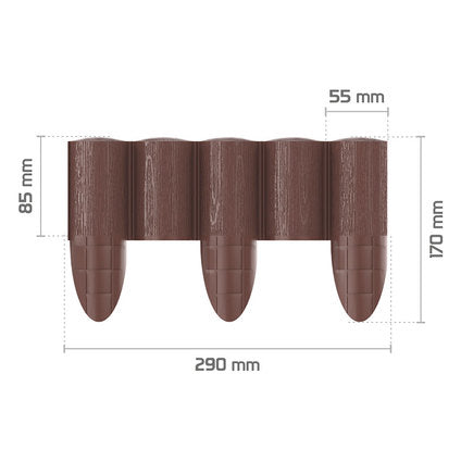 DECORATIVE FENCE ECO 8.5X24CM CELLFAST 34-031
