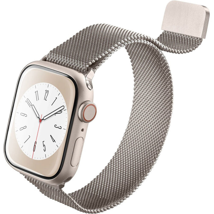 Stainless steel strap with magnetic clasp CELLULAR LINE for Smart Watch APPLE 38/40/41 mm - Champagne Gold