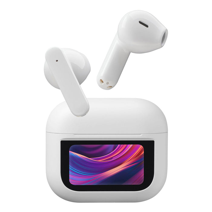 True wireless headphones CELLULAR LINE SOUND GROOVE-LCD WHITE