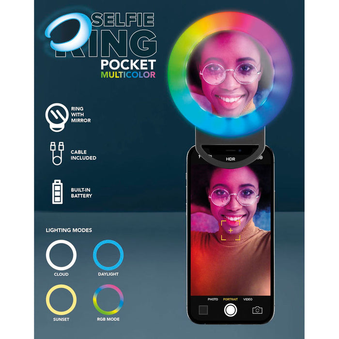 SELFIE RING WITH MIRROR FOR PHONE