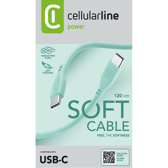 CABLE USB-C TO USB-C 1.2 m GREEN