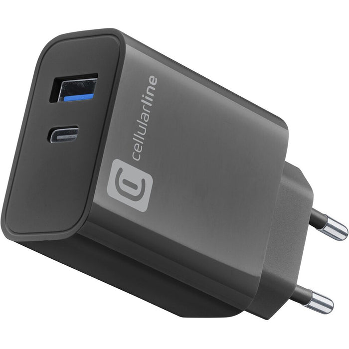 CHARGER 220V 32W PD USB+TYPE-C BLACK