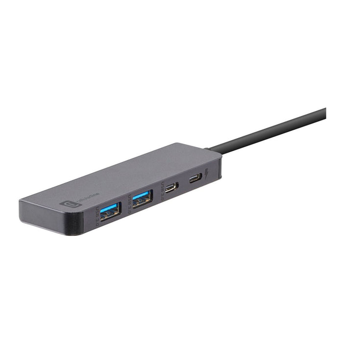 HUB STARTER USB-C 4 PORTS 100W GRAY