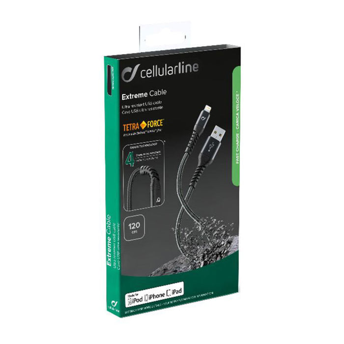 CABLE TETRA FORCE USB-A-LIGHTNING 1.2 m