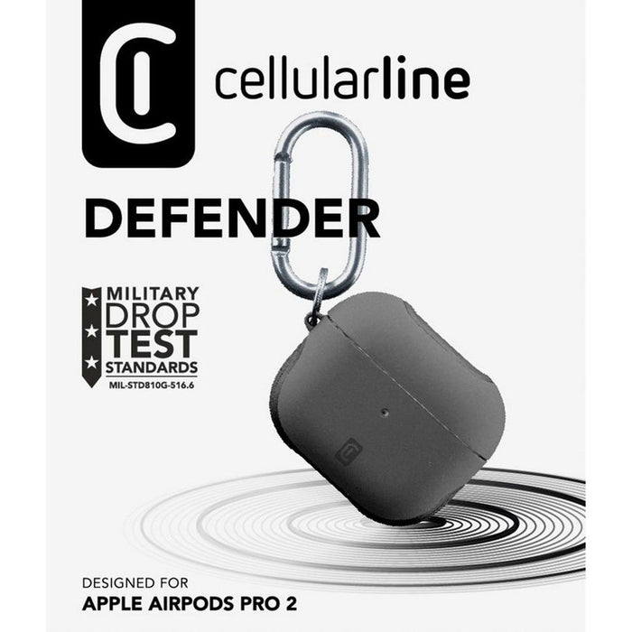 DEFENDER CASE FOR AIRPODS PRO 2GEN BLACK