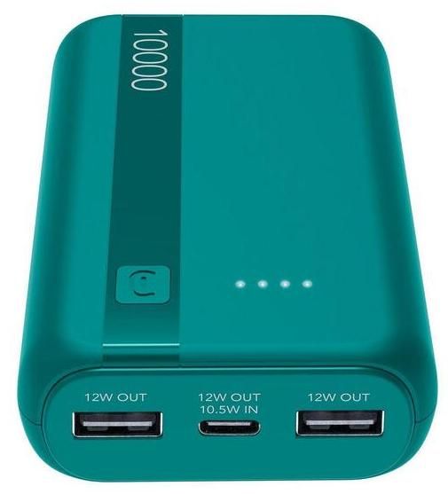 EXTERNAL BATTERY CELLULAR LINE ESSENCE ENTRY 10000 mAh GREEN