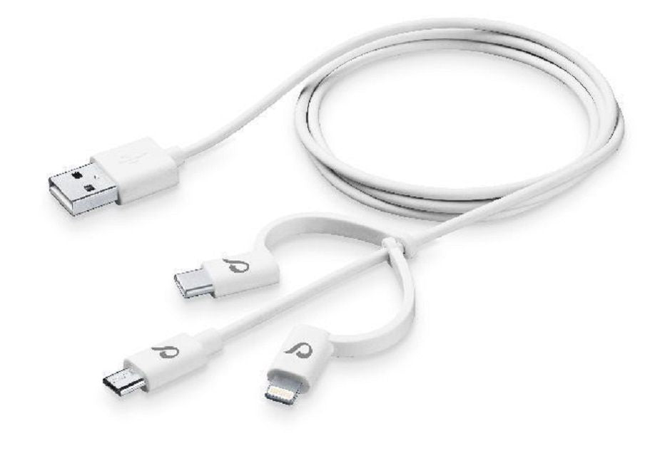 CABLE 3in1 MICRO USB, TYPE-C, LIGHTNING