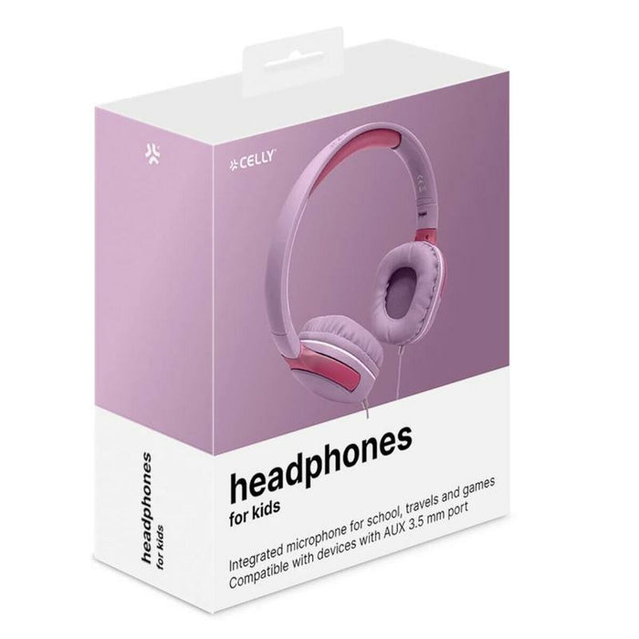 Headphones Celly KIDSBEAT2PK Pink