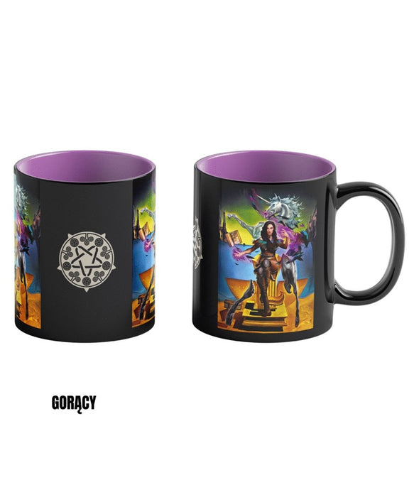 Heat Reveal Mug Good Loot The Witcher 3 Game Art Chronicles - Yennefer & Salvador Dali 450 ml Black, Purple