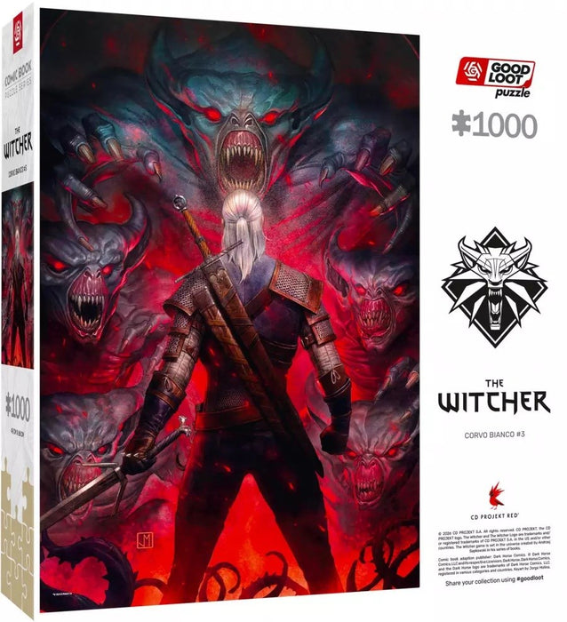 Puzzle Good Loot Comic Book - The Witcher: Corvo Bianco 1000 pc(s)