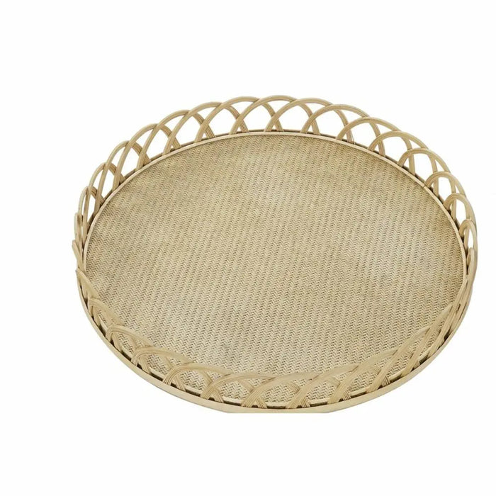Centerpiece DKD Home Decor Brown Bamboo 8 cm 58 x 58 x 9 cm (3 Pieces) - Декорация и Осветление<<<Дом