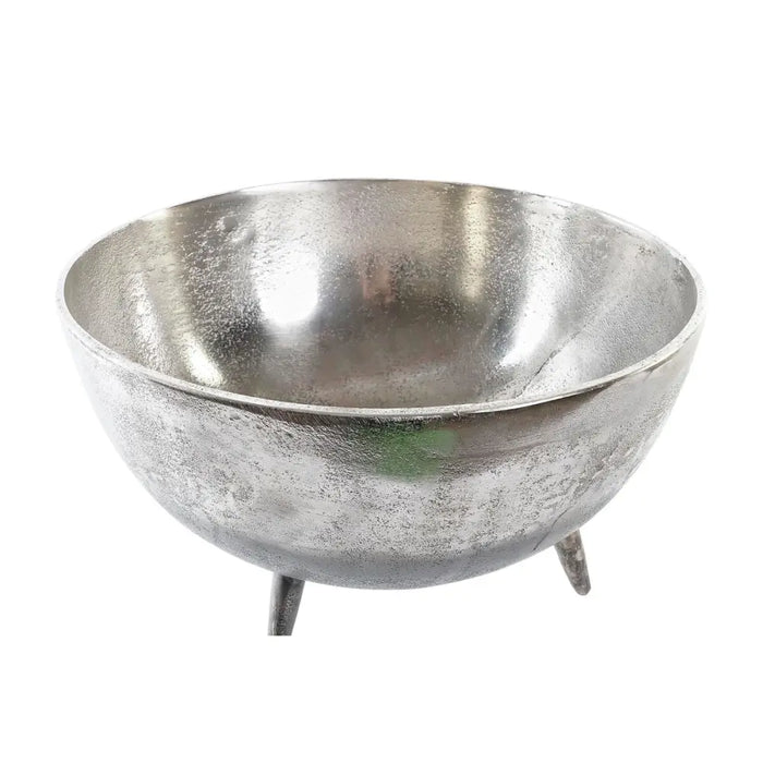 Centerpiece DKD Home Decor Golden Silver Aluminium 31 x 31 x 19,5 cm (2 Units) - Декорация и Осветление<<<Дом