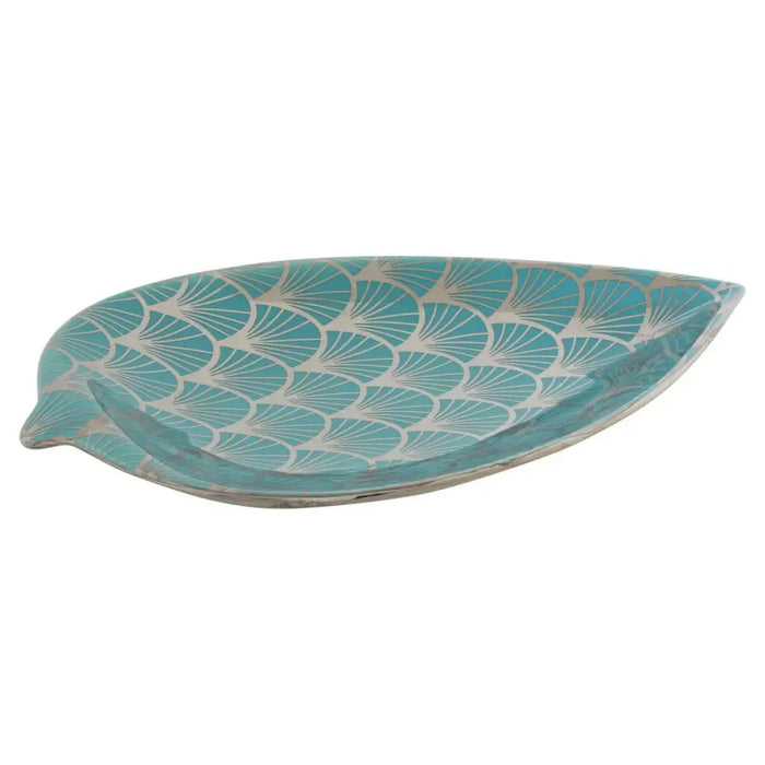 Centerpiece DKD Home Decor Turquoise Porcelain 27,5 x 16 x 3 cm - Декорация и Осветление<<<Дом