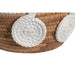 Centerpiece DKD Home Decor White Natural Rope Natural Fibre 29 x 29 x 14 cm 30 x 30 x 14 cm 32 x 32 x 14 cm - Декорация