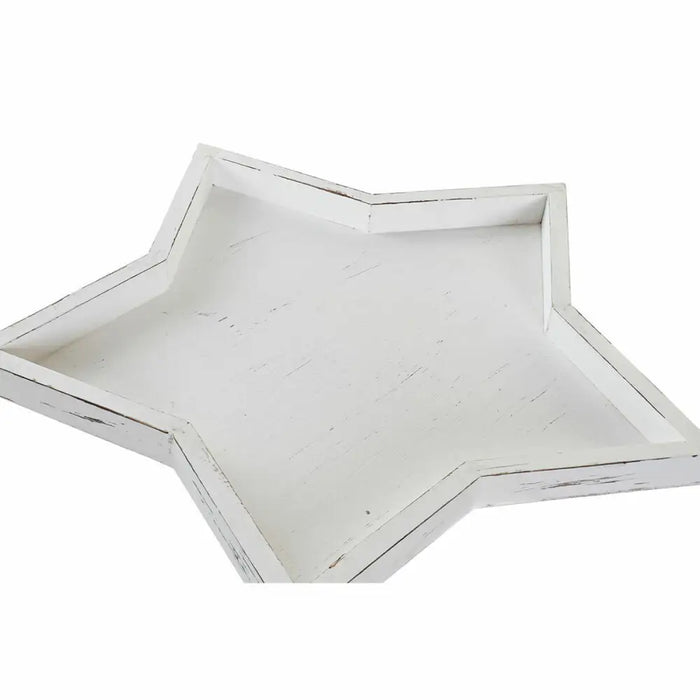 Centerpiece DKD Home Decor White Wood 57 x 54 x 3 cm (3 Pieces) - Декорация и Осветление<<<Дом