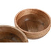 Centerpiece Home ESPRIT Brown Rope Mango wood 25 x 25 x 10 cm (2 Units) - Декорация и Осветление<<<Дом