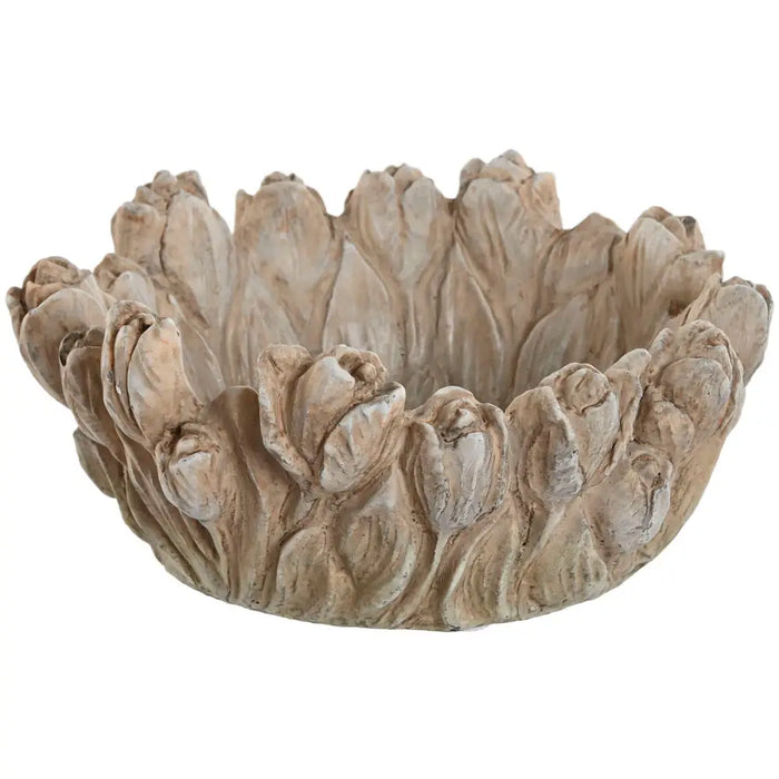 Centerpiece Home ESPRIT Grey Cement 23 x 23 x 10 cm - Декорация и Осветление<<<Дом Градина<<<BigBuy&&&Украса за средата
