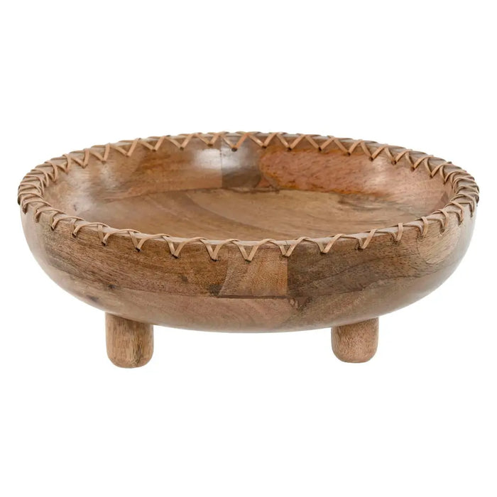 Centerpiece Home ESPRIT Natural Mango wood 25 x 25 x 9 cm - Декорация и Осветление<<<Дом Градина<<<BigBuy&&&Украса за