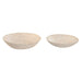 Centerpiece Home ESPRIT White Natural Bamboo Rattan 35 x 35 x 8 cm (2 Pieces) - Декорация и Осветление<<<Дом