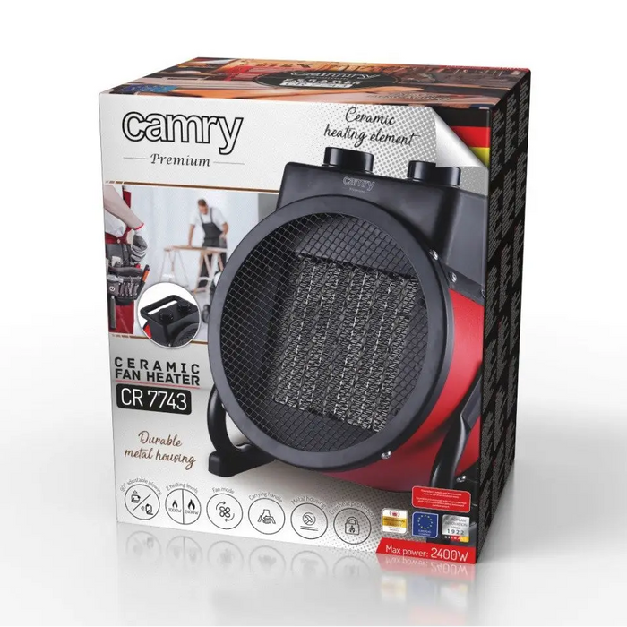 CERAMIC HEATER CAMRY CR 7743 - Fan heatersAGD-TER<<<Home Appliance - ProductsAGD<<<ActionPL