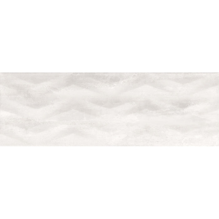 TILE DECOR CERAMICA COLOR SPECTRE WHITE AXIS 25X75 CM