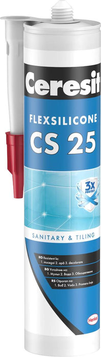 SANITARY SILICONE BAHAMA #43 CERESIT CS 25