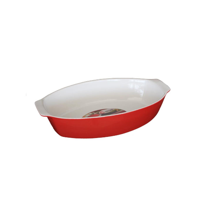 OVAL TRAY WITH HANDLES 34X21XH7.5CM