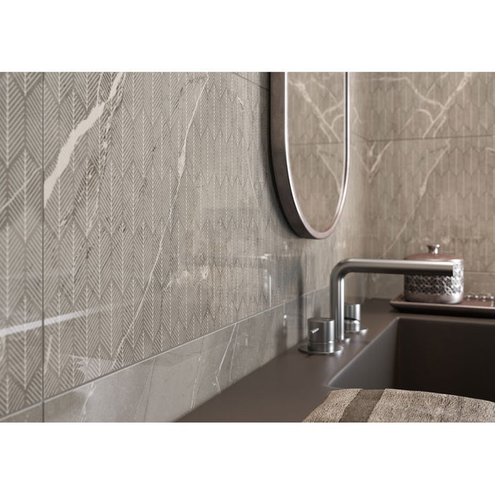 DECOR CERSANIT ASSIER GRAY 29.7X60 CM