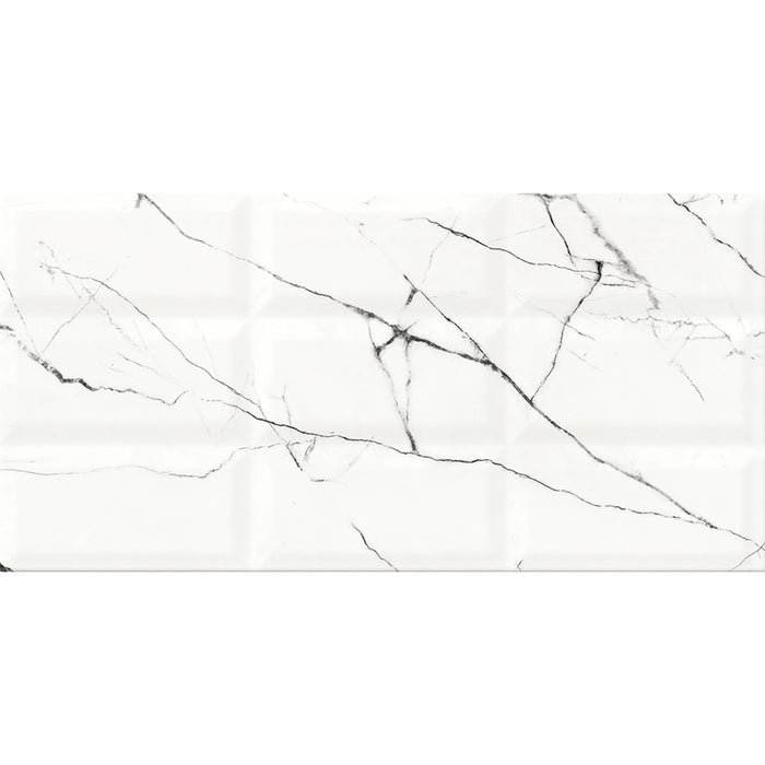 FAIENCE DECOR CERSANIT ARCE WHITE STRUCTURE 29.7X60 C