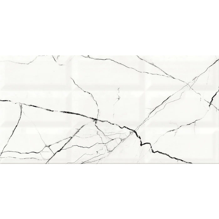 FAIENCE DECOR CERSANIT ARCE WHITE STRUCTURE 29.7X60 C