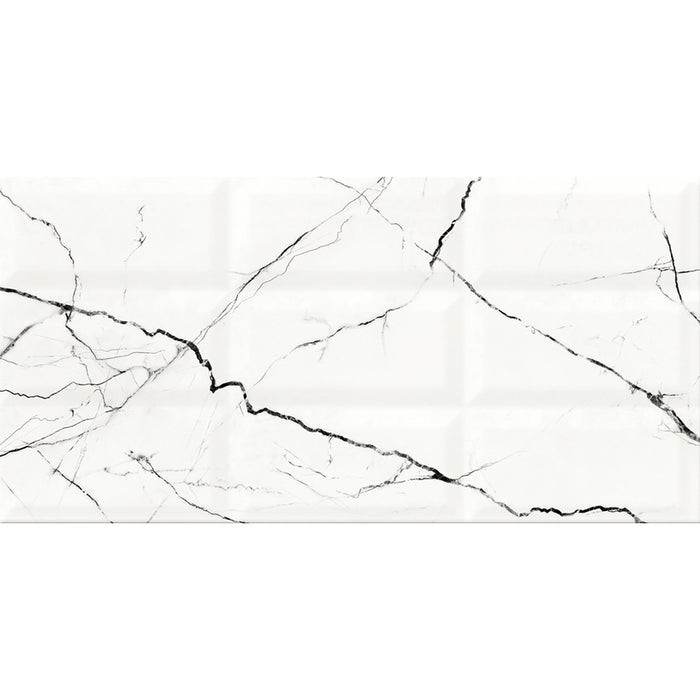 FAIENCE DECOR CERSANIT ARCE WHITE STRUCTURE 29.7X60 C
