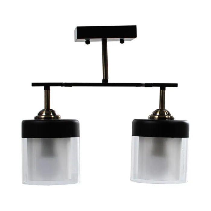 CHANDELIER 2XE27 BLACK INTO BEKY - Полилеи<<<Вътрешно осветление<<<Мебели и интериор<<<Praktiker