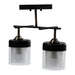 CHANDELIER 2XE27 BLACK INTO BEKY - Полилеи<<<Вътрешно осветление<<<Мебели и интериор<<<Praktiker