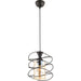 CHANDELIER E27 BLACK SMOKE CUP INTO FIBELA - Полилеи<<<Вътрешно осветление<<<Мебели и