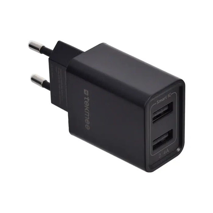 CHARGED FROM EL. NETWORK 2 X USB 5V/2.4A TEKMEE FAST CHARGE - Зарядни устройства<<<Батерии и