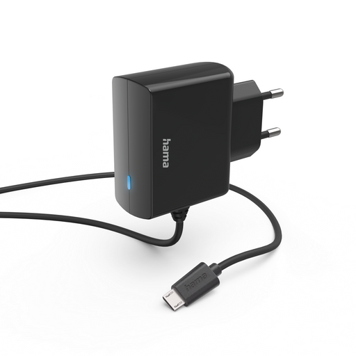 Charger 220V with micro-USB cable HAMA-201617 - Зарядни за телефони<<<Мобилни телефони и аксесоари<<<ValiAPI
