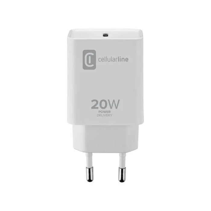 Charger Cellularline PD 220V USB-C 20W - Зарядни устройства<<<Лаптопи компютри и периферия<<<ZoraSite
