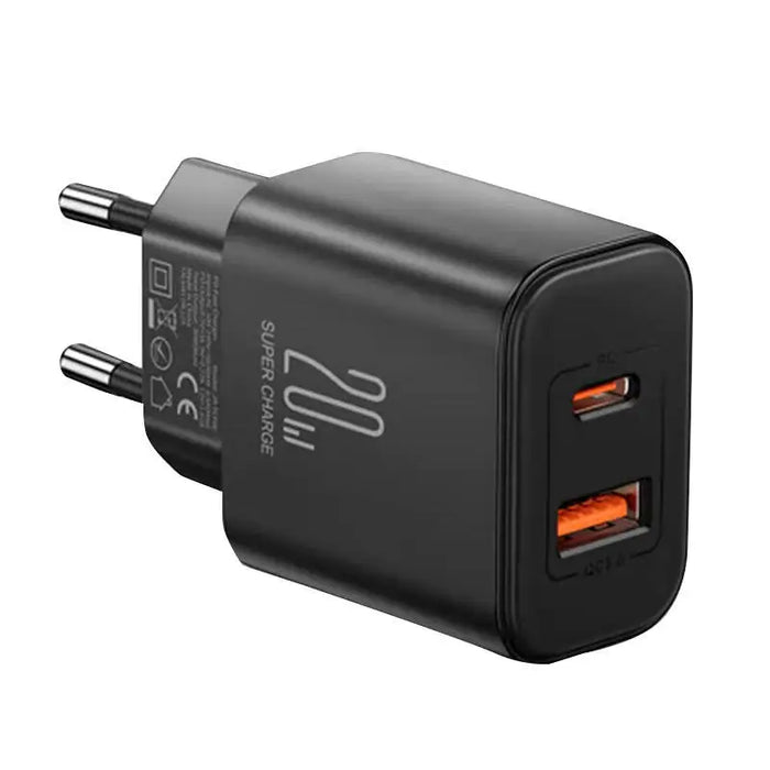 Charger Flash Joyroom JR-TCF05 (EU) 20W A + C (black) - mains chargers<<<Chargers<<<GSM Accessories<<<InnproXML