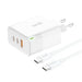 Charger Foneng GAN65 USB-A 2x USB-C GaN 65W with USB-C cable - mains chargers<<<Chargers<<<GSM Accessories<<<InnproXML